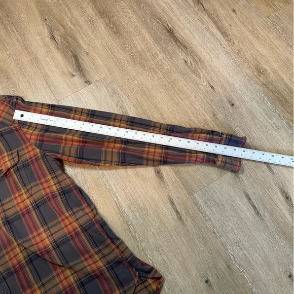 LUCKY BRAND Mens Shirt Large Snap Long-Sleeve Saturday Stretch Western Plaid - Picture 6 of 16